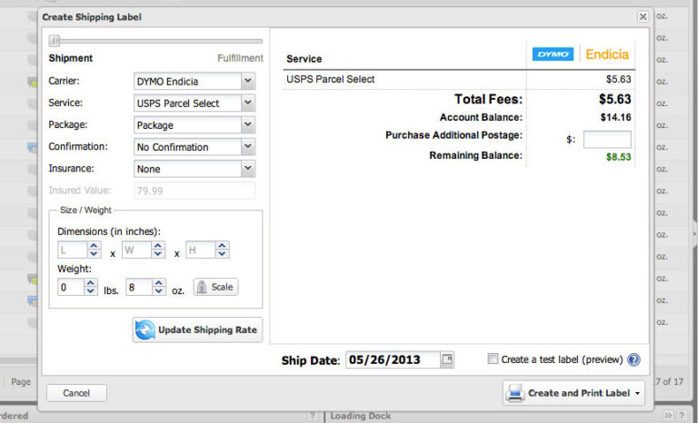ShipStation Quick Ship Screen