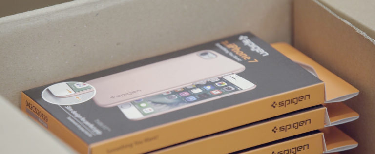 Spigen smartphone case screen protector company uses ShipStation and topShelf