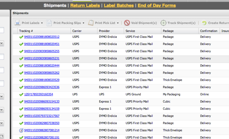 Bulk Tracking Feature