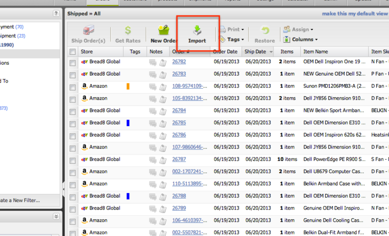 CSV Importing of Orders
