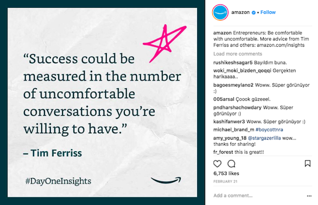 Instagram Marketing - Amazon