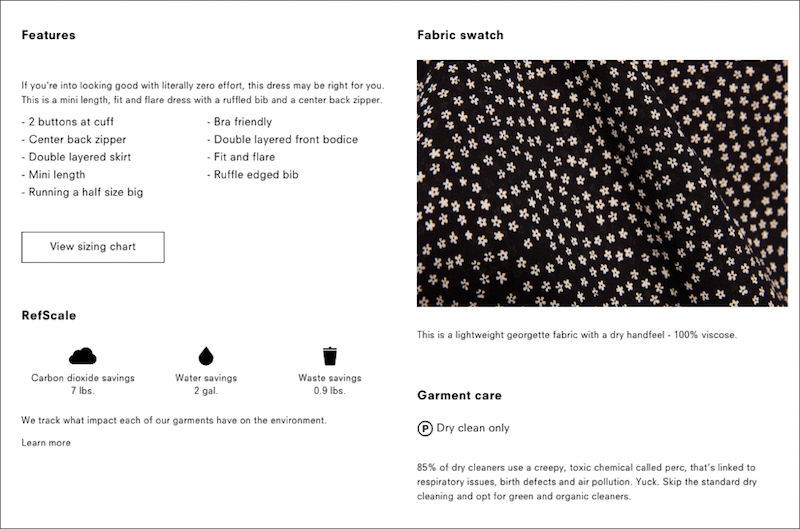 Reformation Product Page